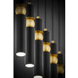 Lustra moderna neagra detalii sferice aurii 6xGU10/60w Alas 2005 Jupiter
